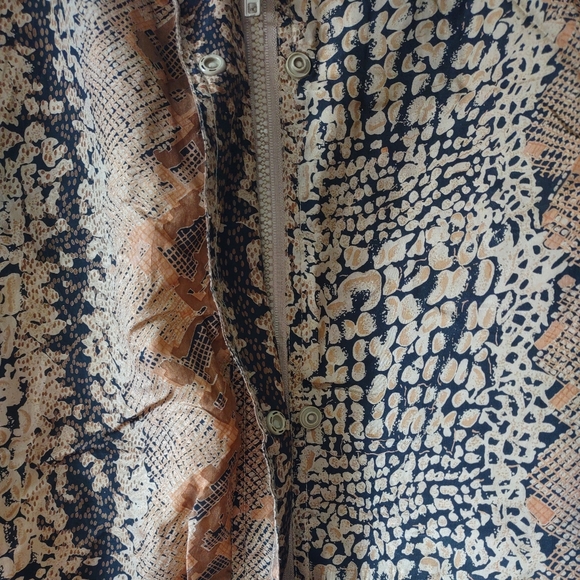 Vintage Silk Snakeskin Windbreaker, Details Sportswear, Size Medium - Picture 7 of 7